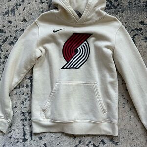 Nike Portland Trail Blazers Youth Cream Hoodie